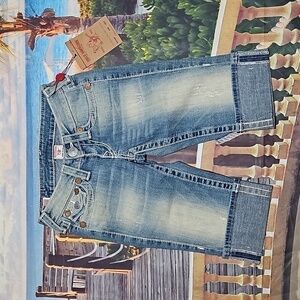 True Religion Sophie Big T‎ Shorts Size 24 NWT
